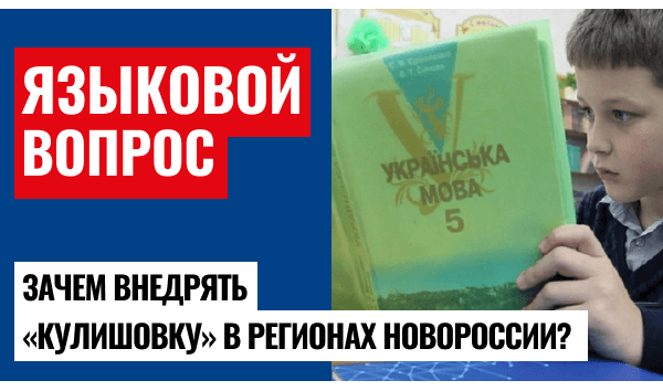 Языковой вопрос. Зачем внедрять «кулишовку» в Новороссии